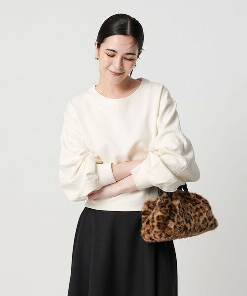 BEAUTY&YOUTH UNITED ARROWS / ビューティー&ユース ユナイテッドアローズ カットソー | コットンポリエステルジャガード 袖ボリューム プルオーバー | 詳細1