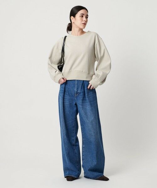 BEAUTY&YOUTH UNITED ARROWS / ビューティー&ユース ユナイテッドアローズ カットソー | コットンポリエステルジャガード 袖ボリューム プルオーバー | 詳細18