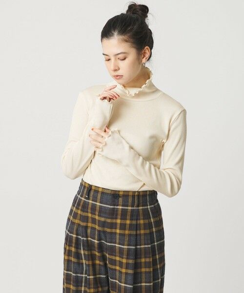 BEAUTY&YOUTH UNITED ARROWS / ビューティー&ユース ユナイテッドアローズ カットソー | ポリエステルコットンテレコ メロータートルネック カットソー | 詳細1