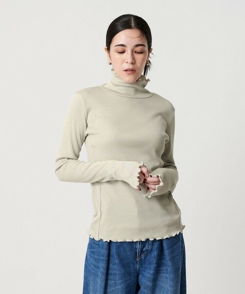 BEAUTY&YOUTH UNITED ARROWS / ビューティー&ユース ユナイテッドアローズ カットソー | ポリエステルコットンテレコ メロータートルネック カットソー | 詳細16