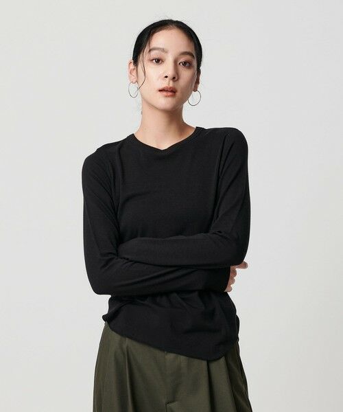 BEAUTY&YOUTH UNITED ARROWS / ビューティー&ユース ユナイテッドアローズ カットソー | セルロースウールブレンド クルーネックカットソー | 詳細5