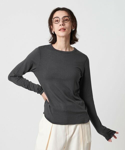 BEAUTY&YOUTH UNITED ARROWS / ビューティー&ユース ユナイテッドアローズ カットソー | セルロースウールブレンド クルーネックカットソー | 詳細10