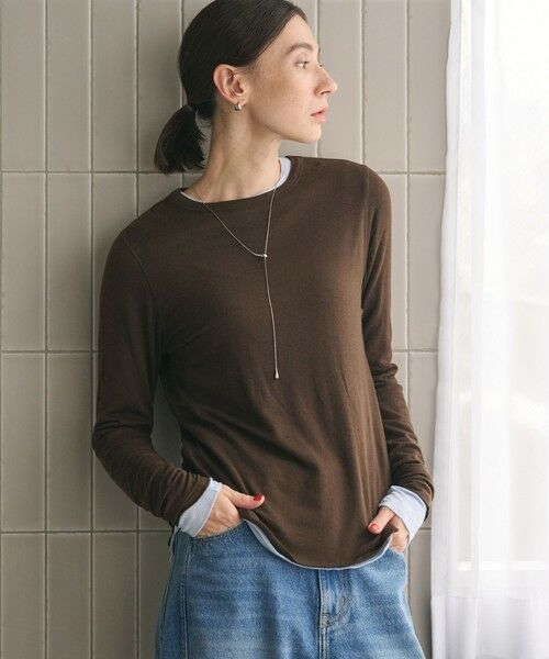 BEAUTY&YOUTH UNITED ARROWS / ビューティー&ユース ユナイテッドアローズ カットソー | セルロースウールブレンド クルーネックカットソー | 詳細15