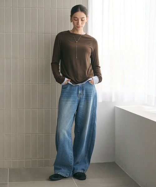 BEAUTY&YOUTH UNITED ARROWS / ビューティー&ユース ユナイテッドアローズ カットソー | セルロースウールブレンド クルーネックカットソー | 詳細18