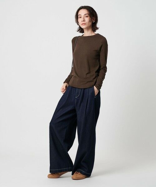 BEAUTY&YOUTH UNITED ARROWS / ビューティー&ユース ユナイテッドアローズ カットソー | セルロースウールブレンド クルーネックカットソー | 詳細21