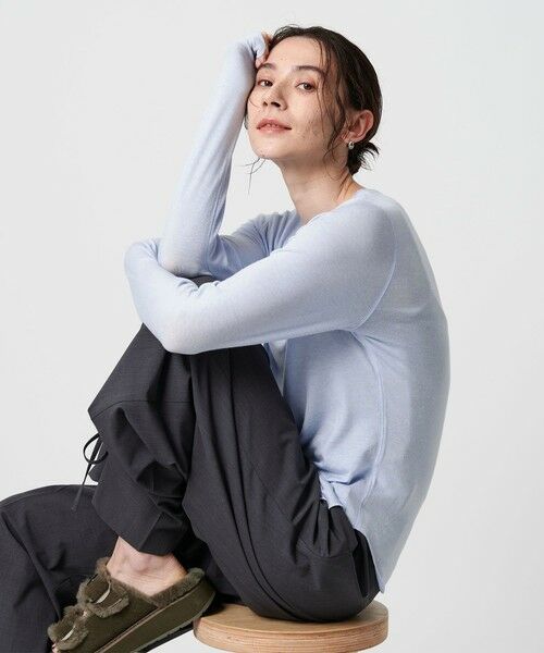 BEAUTY&YOUTH UNITED ARROWS / ビューティー&ユース ユナイテッドアローズ カットソー | セルロースウールブレンド クルーネックカットソー | 詳細24