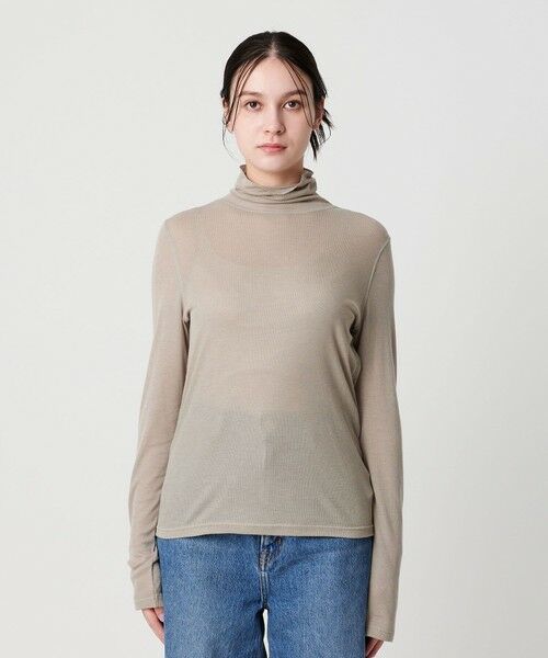 BEAUTY&YOUTH UNITED ARROWS / ビューティー&ユース ユナイテッドアローズ カットソー | セルロースブレンドテレコ タートルネックカットソー | 詳細14