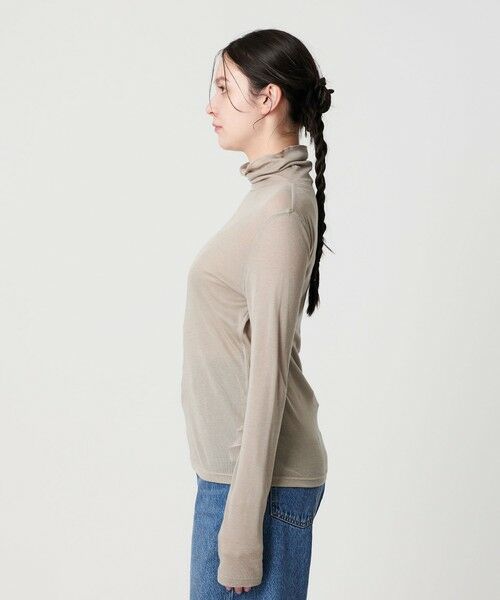 BEAUTY&YOUTH UNITED ARROWS / ビューティー&ユース ユナイテッドアローズ カットソー | セルロースブレンドテレコ タートルネックカットソー | 詳細15