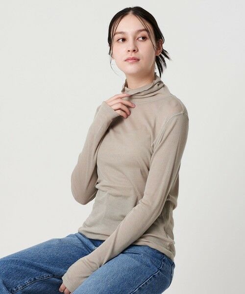 BEAUTY&YOUTH UNITED ARROWS / ビューティー&ユース ユナイテッドアローズ カットソー | セルロースブレンドテレコ タートルネックカットソー | 詳細12