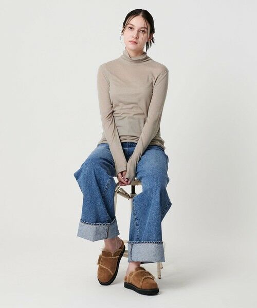 BEAUTY&YOUTH UNITED ARROWS / ビューティー&ユース ユナイテッドアローズ カットソー | セルロースブレンドテレコ タートルネックカットソー | 詳細13