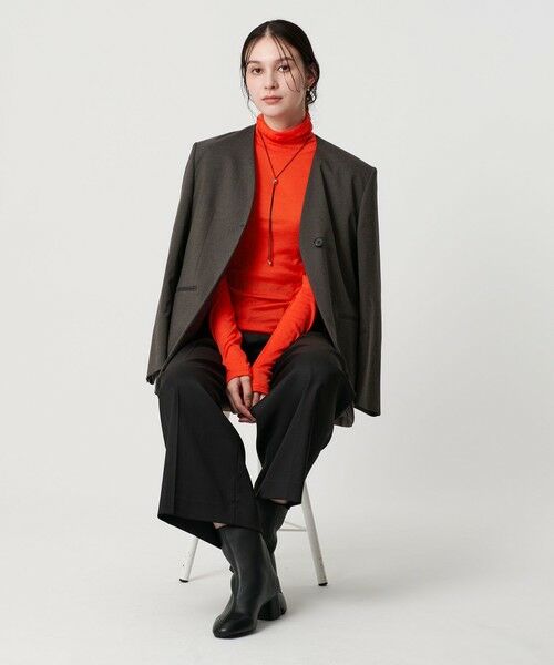 BEAUTY&YOUTH UNITED ARROWS / ビューティー&ユース ユナイテッドアローズ カットソー | セルロースブレンドテレコ タートルネックカットソー | 詳細24