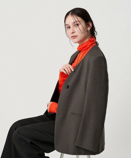 BEAUTY&YOUTH UNITED ARROWS / ビューティー&ユース ユナイテッドアローズ カットソー | セルロースブレンドテレコ タートルネックカットソー | 詳細23