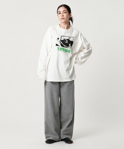 BEAUTY&YOUTH UNITED ARROWS / ビューティー&ユース ユナイテッドアローズ カットソー | ＜PARROTT CANVAS＞ロングスリーブ Tシャツ | 詳細3