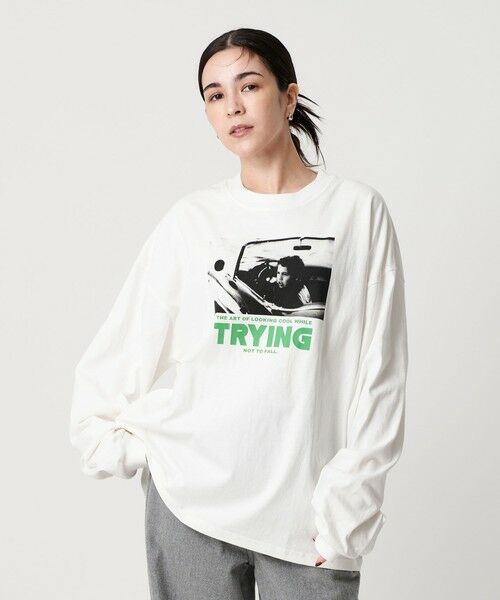 BEAUTY & YOUTH UNITED ARROWS/ビューティー&ユース ユナイテッドアローズ ＜PARROTT CANVAS＞ロングスリーブ Tシャツ OFF WHITE FREE