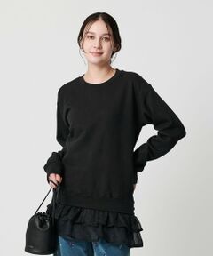 BEAUTY&YOUTH UNITED ARROWS / ビューティー&ユース ユナイテッドアローズ スウェット | ＜dahl'ia＞リメイクフリル スウェットプルオーバー