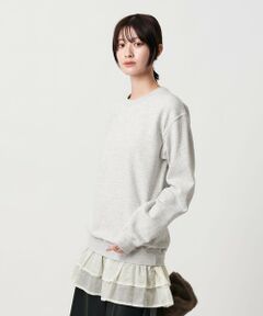 BEAUTY&YOUTH UNITED ARROWS / ビューティー&ユース ユナイテッドアローズ スウェット | ＜dahl'ia＞リメイクフリル スウェットプルオーバー