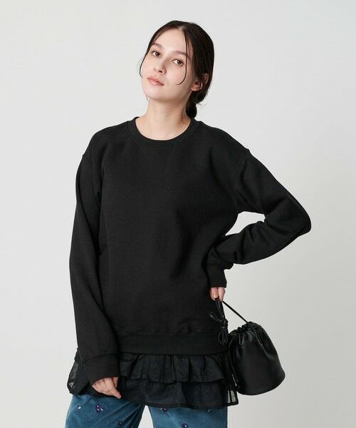 BEAUTY&YOUTH UNITED ARROWS / ビューティー&ユース ユナイテッドアローズ スウェット | ＜dahl'ia＞リメイクフリル スウェットプルオーバー | 詳細1