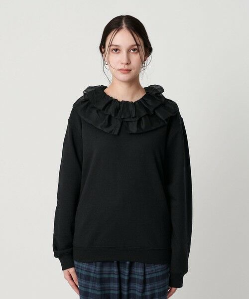 BEAUTY&YOUTH UNITED ARROWS / ビューティー&ユース ユナイテッドアローズ スウェット | ＜dahl'ia＞リメイクフリル スウェットプルオーバー | 詳細4