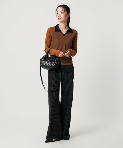 BEAUTY&YOUTH UNITED ARROWS / ビューティー&ユース ユナイテッドアローズ カットソー | ＜Girls Department Club＞BI RINGER ロングスリーブTシャツ | 詳細3