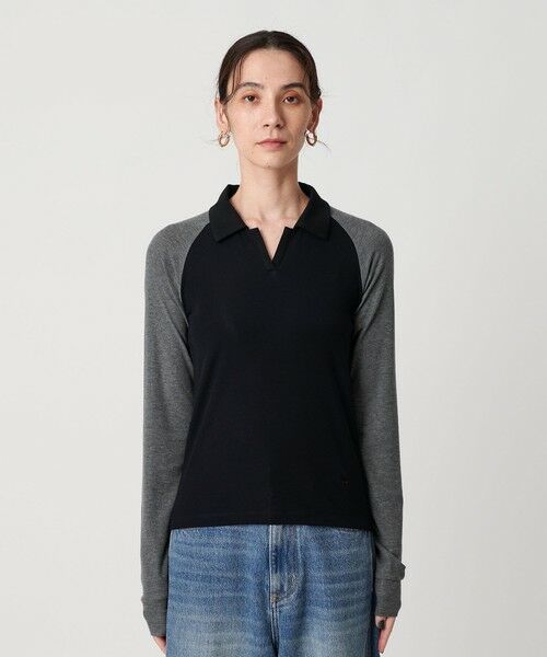BEAUTY&YOUTH UNITED ARROWS / ビューティー&ユース ユナイテッドアローズ カットソー | ＜Girls Department Club＞BI RINGER ロングスリーブTシャツ | 詳細15