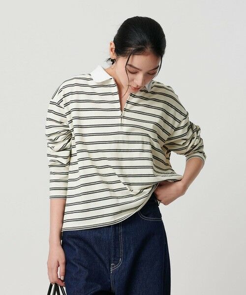 BEAUTY&YOUTH UNITED ARROWS / ビューティー&ユース ユナイテッドアローズ カットソー | 【WEB限定】マルチボーダー ハーフジッププルオーバー | 詳細2