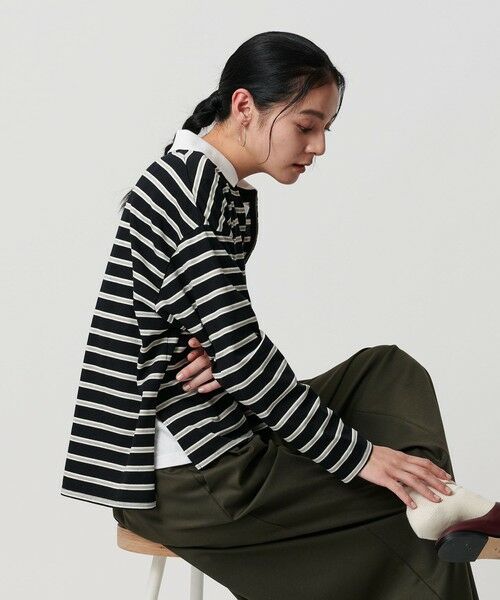 BEAUTY&YOUTH UNITED ARROWS / ビューティー&ユース ユナイテッドアローズ カットソー | 【WEB限定】マルチボーダー ハーフジッププルオーバー | 詳細10
