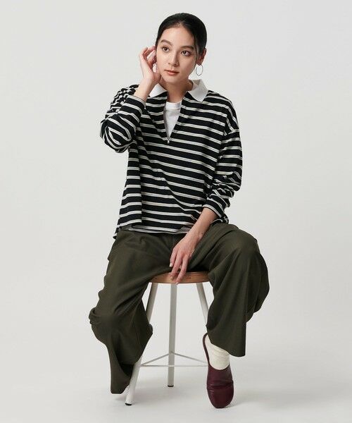 BEAUTY&YOUTH UNITED ARROWS / ビューティー&ユース ユナイテッドアローズ カットソー | 【WEB限定】マルチボーダー ハーフジッププルオーバー | 詳細12