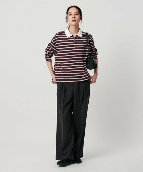 BEAUTY&YOUTH UNITED ARROWS / ビューティー&ユース ユナイテッドアローズ カットソー | 【WEB限定】マルチボーダー ハーフジッププルオーバー | 詳細17