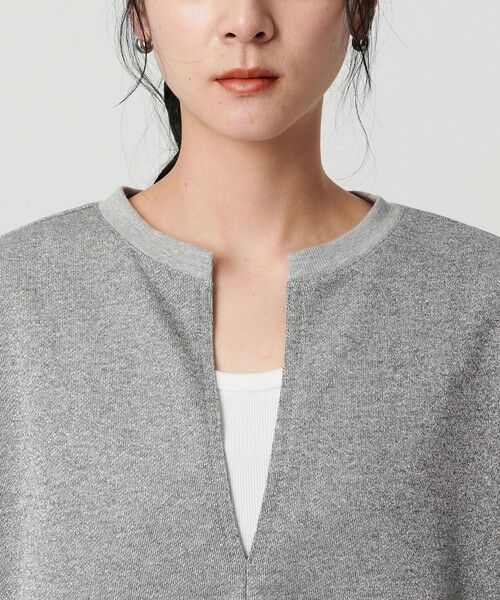 BEAUTY&YOUTH UNITED ARROWS / ビューティー&ユース ユナイテッドアローズ カットソー | 【WEB限定】ラメ裏毛 キーネック 8分袖プルオーバー | 詳細13