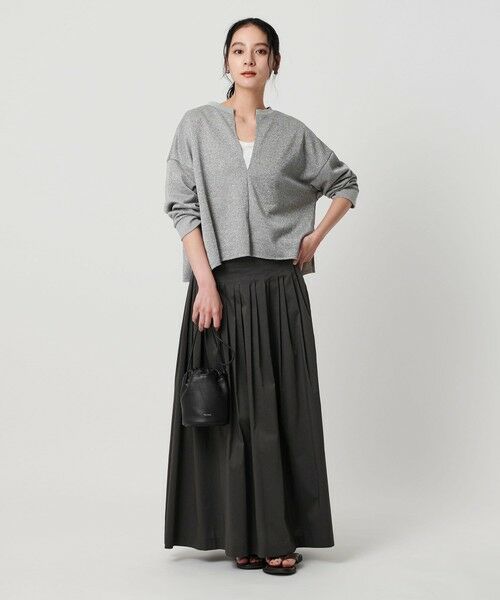 BEAUTY&YOUTH UNITED ARROWS / ビューティー&ユース ユナイテッドアローズ カットソー | 【WEB限定】ラメ裏毛 キーネック 8分袖プルオーバー | 詳細8