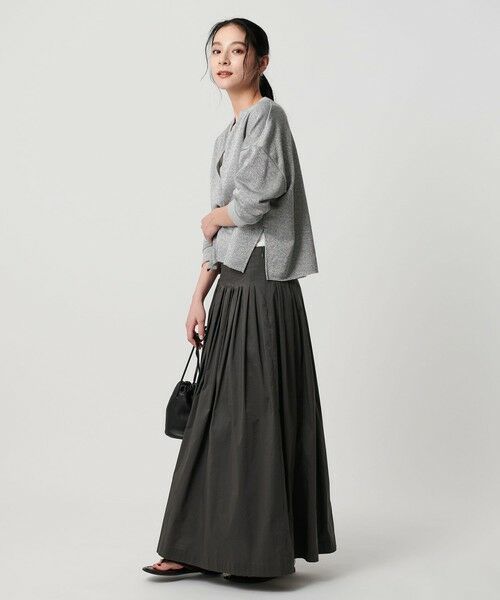 BEAUTY&YOUTH UNITED ARROWS / ビューティー&ユース ユナイテッドアローズ カットソー | 【WEB限定】ラメ裏毛 キーネック 8分袖プルオーバー | 詳細9