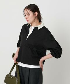 BEAUTY&YOUTH UNITED ARROWS / ビューティー&ユース ユナイテッドアローズ カットソー | 【WEB限定】タックボリュームスリーブ ラガーシャツ