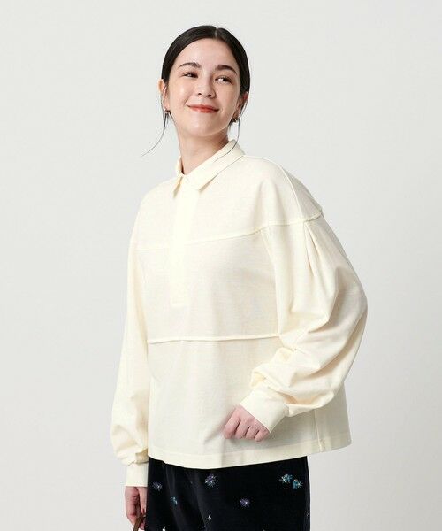 BEAUTY&YOUTH UNITED ARROWS / ビューティー&ユース ユナイテッドアローズ カットソー | 【WEB限定】タックボリュームスリーブ ラガーシャツ | 詳細1