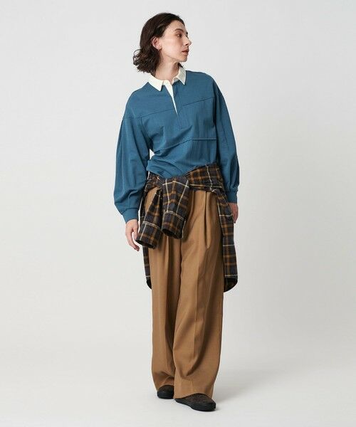 BEAUTY&YOUTH UNITED ARROWS / ビューティー&ユース ユナイテッドアローズ カットソー | 【WEB限定】タックボリュームスリーブ ラガーシャツ | 詳細18