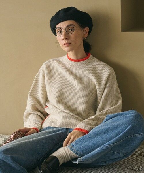 BEAUTY&YOUTH UNITED ARROWS / ビューティー&ユース ユナイテッドアローズ ニット・セーター | ネップカラーライン クルーネック ニットプルオーバー | 詳細1