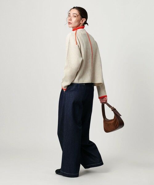 BEAUTY&YOUTH UNITED ARROWS / ビューティー&ユース ユナイテッドアローズ ニット・セーター | ネップカラーライン クルーネック ニットプルオーバー | 詳細10