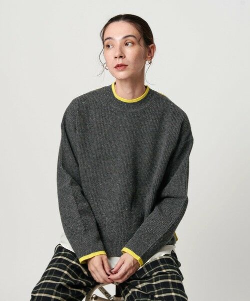 BEAUTY&YOUTH UNITED ARROWS / ビューティー&ユース ユナイテッドアローズ ニット・セーター | ネップカラーライン クルーネック ニットプルオーバー | 詳細16