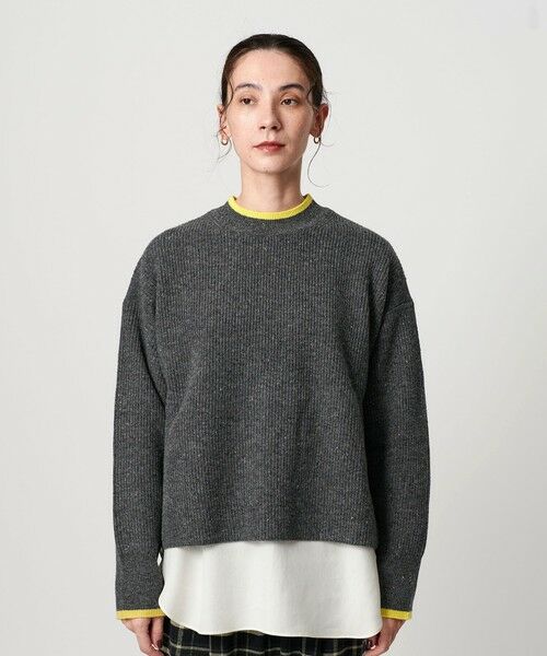 BEAUTY&YOUTH UNITED ARROWS / ビューティー&ユース ユナイテッドアローズ ニット・セーター | ネップカラーライン クルーネック ニットプルオーバー | 詳細19