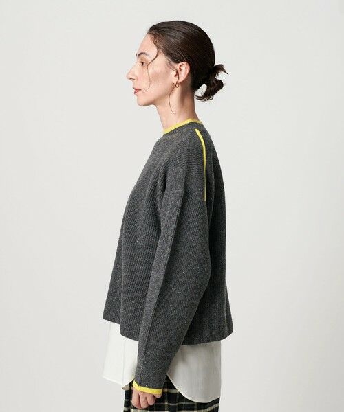 BEAUTY&YOUTH UNITED ARROWS / ビューティー&ユース ユナイテッドアローズ ニット・セーター | ネップカラーライン クルーネック ニットプルオーバー | 詳細20