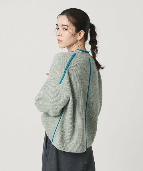 BEAUTY&YOUTH UNITED ARROWS / ビューティー&ユース ユナイテッドアローズ ニット・セーター | ネップカラーライン クルーネック ニットプルオーバー | 詳細24