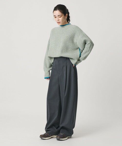 BEAUTY&YOUTH UNITED ARROWS / ビューティー&ユース ユナイテッドアローズ ニット・セーター | ネップカラーライン クルーネック ニットプルオーバー | 詳細25