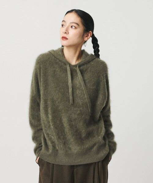 BEAUTY&YOUTH UNITED ARROWS / ビューティー&ユース ユナイテッドアローズ ニット・セーター | カシミヤニット フードプルオーバー | 詳細9