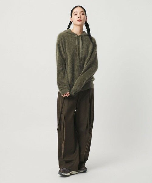BEAUTY&YOUTH UNITED ARROWS / ビューティー&ユース ユナイテッドアローズ ニット・セーター | カシミヤニット フードプルオーバー | 詳細10
