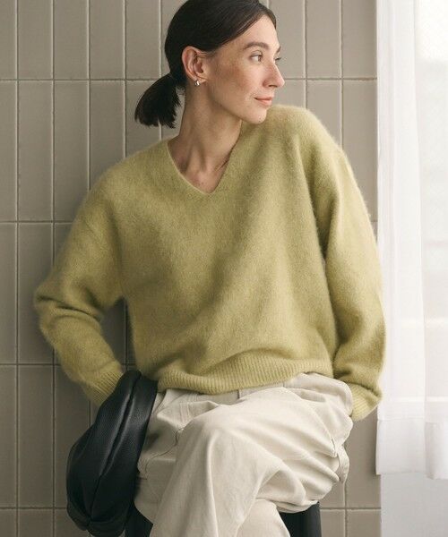 BEAUTY&YOUTH UNITED ARROWS / ビューティー&ユース ユナイテッドアローズ ニット・セーター | フォックスカシミヤブレンド Vネックニットプルオーバー | 詳細25