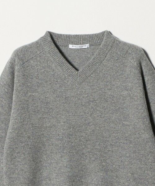 BEAUTY&YOUTH UNITED ARROWS / ビューティー&ユース ユナイテッドアローズ ニット・セーター | ウールナイロンブレンド Vネックニットプルオーバー | 詳細6