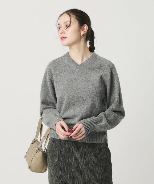 BEAUTY&YOUTH UNITED ARROWS / ビューティー&ユース ユナイテッドアローズ ニット・セーター | ウールナイロンブレンド Vネックニットプルオーバー | 詳細1
