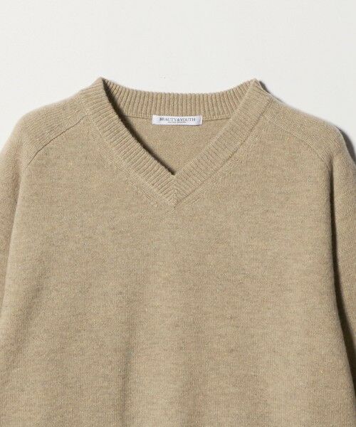 BEAUTY&YOUTH UNITED ARROWS / ビューティー&ユース ユナイテッドアローズ ニット・セーター | ウールナイロンブレンド Vネックニットプルオーバー | 詳細19