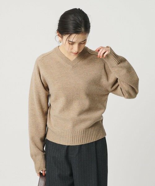 BEAUTY&YOUTH UNITED ARROWS / ビューティー&ユース ユナイテッドアローズ ニット・セーター | ウールナイロンブレンド Vネックニットプルオーバー | 詳細12
