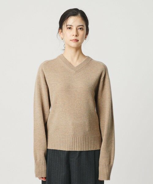 BEAUTY&YOUTH UNITED ARROWS / ビューティー&ユース ユナイテッドアローズ ニット・セーター | ウールナイロンブレンド Vネックニットプルオーバー | 詳細14