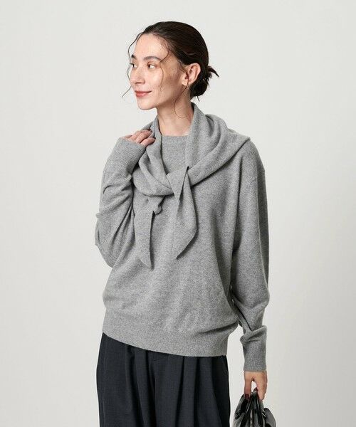 BEAUTY&YOUTH UNITED ARROWS / ビューティー&ユース ユナイテッドアローズ ニット・セーター | ウールカシミヤ クルーネックニット＆ストール ウォッシャブル | 詳細2